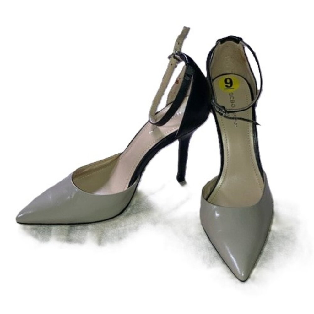 NWOT BCBGeneration Black/Taupe Two-Toned Heels | 9M |